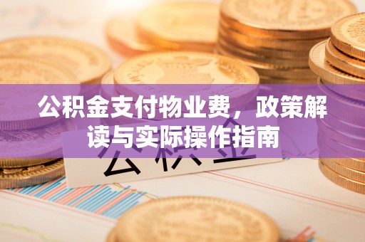 昭平公积金支付物业费，政策解读与实际操作指南